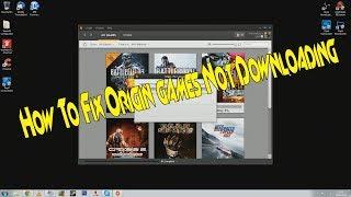 Fixing Origin Not Downloading Games