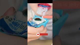 wrapping paper jelly convenience store dessert #mukbang