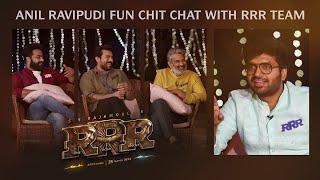 #RRR Team with Anil Ravipudi  Funny Interview  Jr NTR  Ram Charan  SS Rajamouli  Alia Bhatt