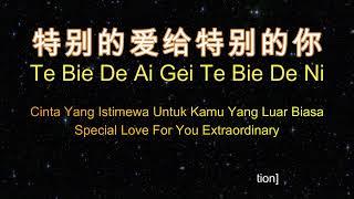 Te Bie De Ai Gei Te Bie De Ni  特别的爱给特别的你  lirik dan terjemahan cover by Thamrin Cua