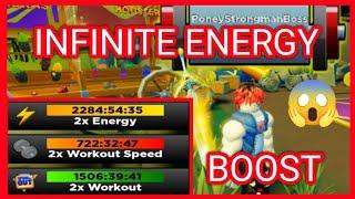 HOW TO GET INFINITE ENERGY BOOST NEW EVENT FREE UGC STRONGMAN SIMULATOR ROBLOX