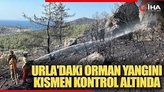 İzmir Urladaki Orman Yangını Kısmen Kontrol Altına Alındı