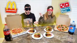 BLIND FAST FOOD CHALLENGE Loser has to...