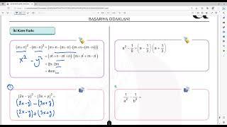 Temel Matematik- İki Kare Farkı Zor Sorular