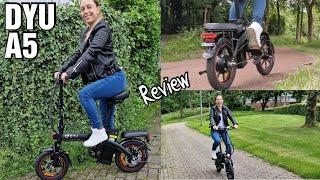 DYU A5 ELEKTRISCHE VOUWFIETS REVIEW  opvouwbare elektrische fiets  foldable e-bike  ervaring