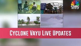 Cyclone Vayu LIVE updates Storm deviates heavy rain strong winds still expected