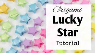 How to make Lucky Star  Paper Origami Craft  Easy paper craft