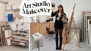 ART STUDIO MAKEOVER - Tipps zum Atelier zu Hause einrichten  ImJette