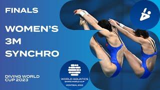 LIVE  Womens 3m Synchro Final  Diving World Cup 2023  Montreal