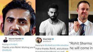 Gautam GambhirVirat KohliAb Devilliers And World Reaction To Rohit Sharma Heroic Innings 