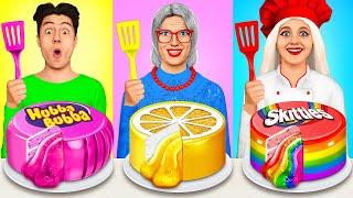 Me vs Grandma Cooking Challenge  Cake Decorating Funny Situations by MEGA GAME
