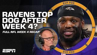 NFL WEEK 4 RECAP Are the Ravens the best team? Commanders Chiefs & Vikings KEEP WINNING   SVPod