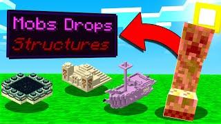 Mobs Drops Structures  ماين كرافت ولكن الوحوش تعطيك قلاع عشوائية؟