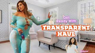 4K Transparent TryOn Haul With Sophie Hall 2024 Braless  See Through  Sheer Fashion  Lingerie