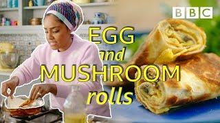 Nadiyas 5 minute crispy egg rolls - BBC