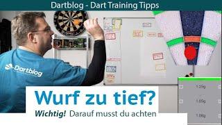 Dart Training Tipps für eine bessere Wurftechnik │Meine Darts kommen zu tief - Was hilft Tipp