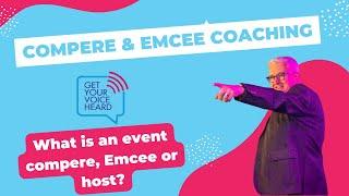 What is an event compere emcee or host?