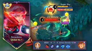 DON’T CELEBRATE TOO EARLY WITH BENEDETTA  TRY THIS NEW META EMBLEM & BUILD  MOBILE LEGENDS