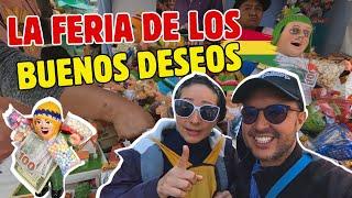 BUENOS DESEOS EN MINIATURA  Dos viajeros colombianos en la FERIA DE ALASITAS 2024