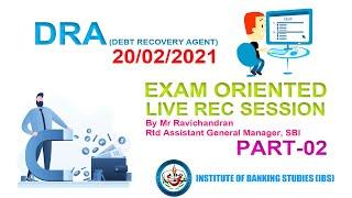 HOW TO CRACK DRA EXAM 20022021  WATCH OUR LIVE RECORDED VIDEO SERIES & ENSURE YOUR SUCSSES  P-02