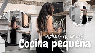 COCINA ¡PATAS ARRIBA  Ideasde ALMACENAJE & ORDEN para ESPACIOS PEQUEÑOS #vlog