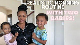 Very Real Morning Routine SAHM Mom of Two  Mom Vlog 