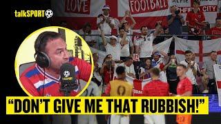 Jason Cundy CLASHES With This England Fan Who BOOED The Players After 0-0 Draw Against Slovenia 