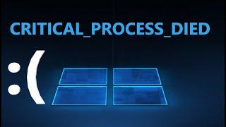 Как исправить ошибку CRITICAL PROCESS DIED в Windows 1110