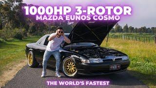 1000HP 20B 3-ROTOR TURBO - Mazda Eunos Cosmo Review WORLD’S FASTEST ROTARY