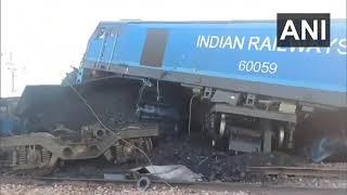 #WATCH  Punjab 2 goods trains collided this morning injuring two loco pilots.