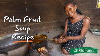 Making Palm Fruit Soup A Recipe from The Gambia