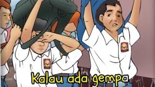 LIRIK LAGU DAN GERAK EVAKUASI GEMPA KEGIATAN SEHARI BELAJAR DI LUAR KELAS SEKOLAH RAMAH ANAK 2019