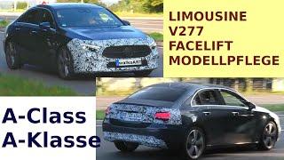 Mercedes Erlkönig A-Klasse A-Class Limousine V177 Sedan Facelift  Modellpflege 2022 * 4K SPY VIDEO