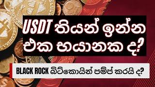 Bitcoin is bouncing as predicted - Is USDT in trouble ? Blackrock Spot ETF ? - Sinhala