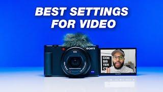 Sony ZV-1 Tutorial 7 Best Camera Settings for Video