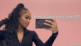 VLOG I took a makeup class learning to beat my face  Step by Step *Beginners * 