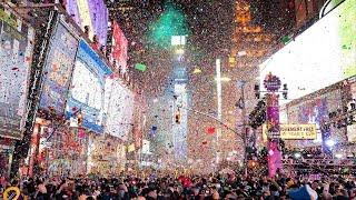 Times Square 2022 Celebrations  Happy New Year 2022  New York City Fireworks  United States