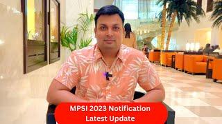 MP Sub Inspector 2023 Notification Update   Dubai से Aditya Sir ने दी MPSI 2023 पर बड़ी Update