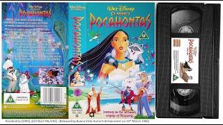 Pocahontas 19th March 1996 - UK VHS