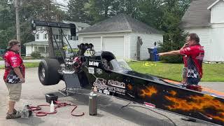 Top Fuel Startup Throttle Whack