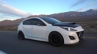 800 hp mazdaspeed 3 Rolling 2-step shoots flames out the quad exhaust raw Clip