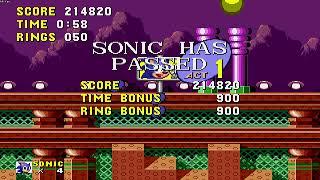 TAS Sonic 1 Gotta go fast edition. speedrun in 2048