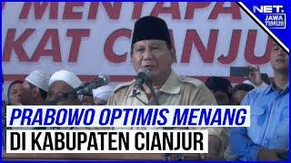 Kampanye Prabowo Di Kabupaten Cianjur Disambut Ribuan Pendukung- NET. JATIM