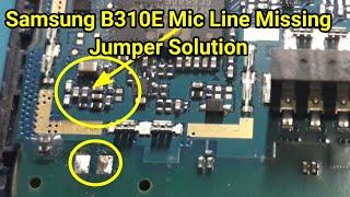 Samsung B310E Mic Problem Jumper Solution Samsung SM-B310E Microphone Line Missing Jumper Solution