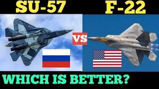 SU-57 VS F-22 FIGHTER JETS SPECIFICATIONS COMPARISON.