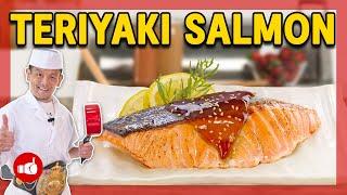 EASY Honey Garlic Teriyaki Salmon  Simple Japanese Recipe