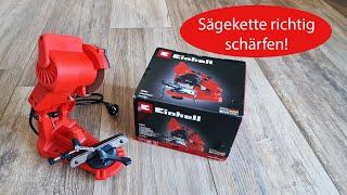 Einhell Sägekettenschärfgerät GC-CS 85 E im Test Günstiger Kettenschleifer von Einhell