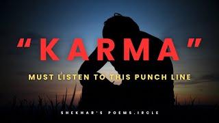 K-A-R-M-A is a Bitch — Best Punch line for a Cheater in Relationship ️🫢 #sad #poetry #shayari