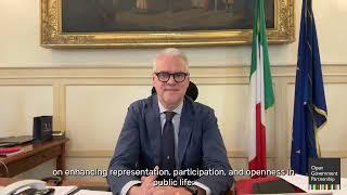 Minister Paolo Zangrillo from the Ministry of Pubic Administration of Italy on the 2023 OGW