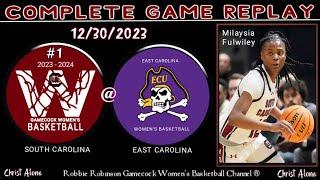 #1 South Carolina Gamecocks Womens Basketball vs. East Carolina WBB - 123023 - FULL GAME REPLAY